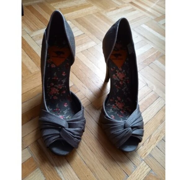 ROCKETDOG Grey elegant open toes heels sandals  size 7.5M - Picture 5 of 12